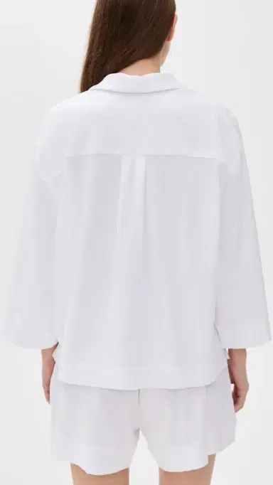 Petite Plume Pima Olivia Short et White | Thumbnail 3 Petite Plume Pima Olivia Short et White | Thumbnail 3