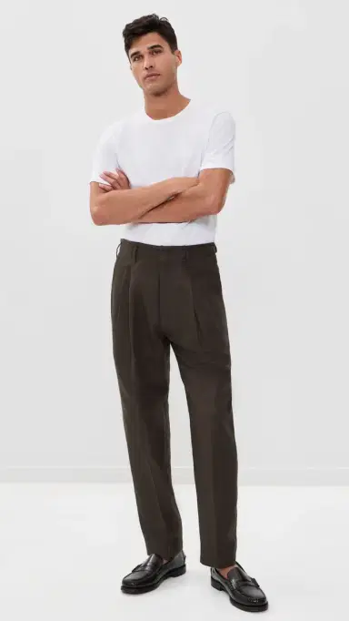 Madewell Cotton Linen Twill Trousers Dark Brown | Thumbnail 2 Madewell Cotton Linen Twill Trousers Dark Brown | Thumbnail 2