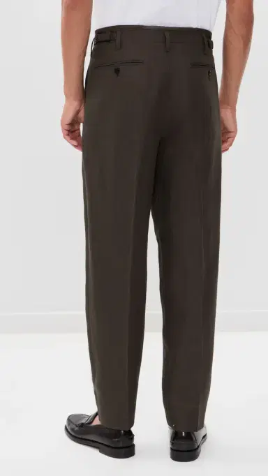 Madewell Cotton Linen Twill Trousers Dark Brown | Thumbnail 4 Madewell Cotton Linen Twill Trousers Dark Brown | Thumbnail 4