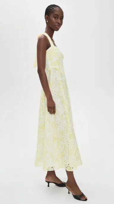 Bardot Pollie Halter Midi Dress Yellow Floral 4 | Thumbnail 4 Bardot Pollie Halter Midi Dress Yellow Floral 4 | Thumbnail 4