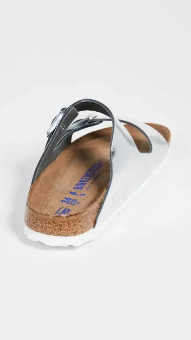 Birkenstock Arizona Soft Footbed Sandals Metallic Silver 37 | Thumbnail 4 Birkenstock Arizona Soft Footbed Sandals Metallic Silver 37 | Thumbnail 4