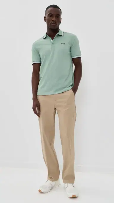 BOSS Paddy Polo Shirt Iceberg Green | Thumbnail 5 BOSS Paddy Polo Shirt Iceberg Green | Thumbnail 5