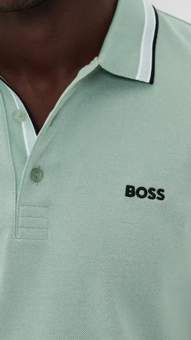 BOSS Paddy Polo Shirt Iceberg Green | Thumbnail 6 BOSS Paddy Polo Shirt Iceberg Green | Thumbnail 6