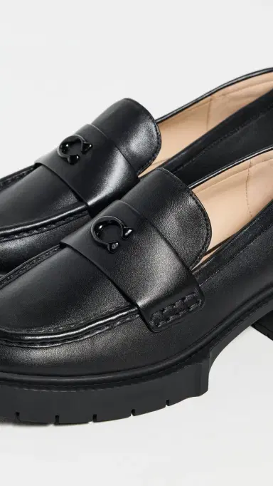 Coach Leah Loafers Leather/Black | Thumbnail 6 Coach Leah Loafers Leather/Black | Thumbnail 6