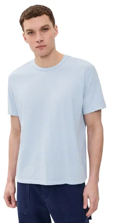 Alex Mill Standard T-Shirt In Slub Cotton Calm Blue L | Thumbnail 1 Alex Mill Standard T-Shirt In Slub Cotton Calm Blue L | Thumbnail 1