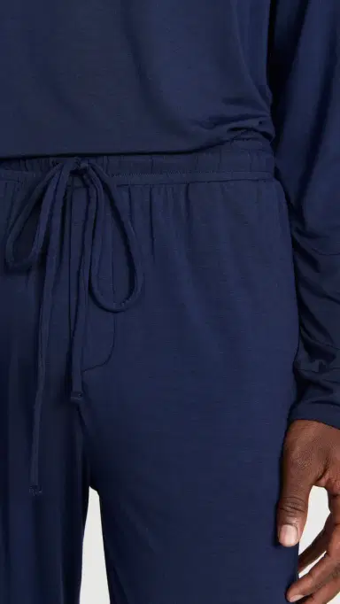 Eberjey Henry Modal Long Pajamas et True Navy | Thumbnail 6 Eberjey Henry Modal Long Pajamas et True Navy | Thumbnail 6