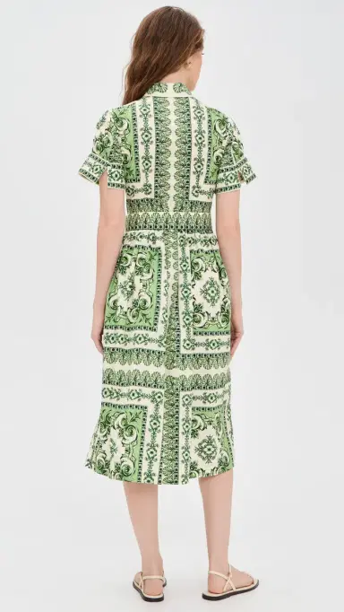Cara Cara Malena Dress Hudson Scarf Mint | Thumbnail 3 Cara Cara Malena Dress Hudson Scarf Mint | Thumbnail 3