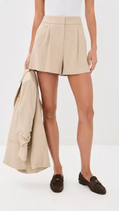 Veronica Beard Marbeau Shorts Stone Khaki 0 | Thumbnail 3 Veronica Beard Marbeau Shorts Stone Khaki 0 | Thumbnail 3