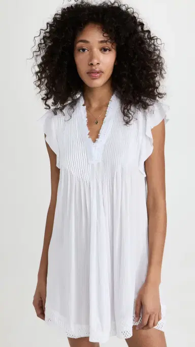Poupette St Barth Sasha Mini Dress White | Thumbnail 2 Poupette St Barth Sasha Mini Dress White | Thumbnail 2