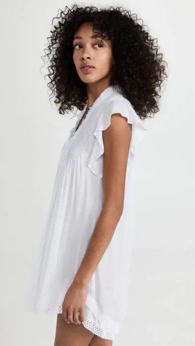 Poupette St Barth Sasha Mini Dress White | Thumbnail 4 Poupette St Barth Sasha Mini Dress White | Thumbnail 4