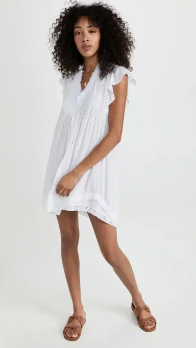 Poupette St Barth Sasha Mini Dress White | Thumbnail 5 Poupette St Barth Sasha Mini Dress White | Thumbnail 5
