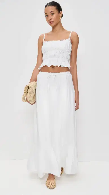 Peixoto Riley Maxi Skirt White | Thumbnail 5 Peixoto Riley Maxi Skirt White | Thumbnail 5