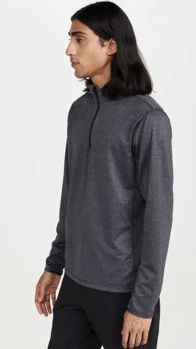 Greyson Colorado Herringbone Quarter Zip Black Herringbone | Thumbnail 4 Greyson Colorado Herringbone Quarter Zip Black Herringbone | Thumbnail 4