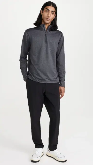 Greyson Colorado Herringbone Quarter Zip Black Herringbone | Thumbnail 5 Greyson Colorado Herringbone Quarter Zip Black Herringbone | Thumbnail 5