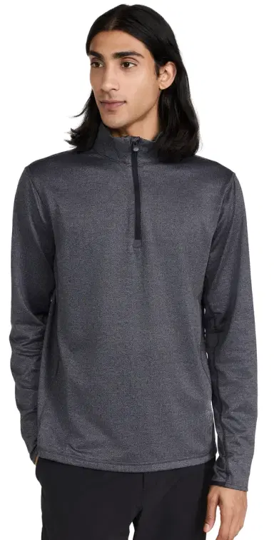 Greyson Colorado Herringbone Quarter Zip Black Herringbone | Thumbnail 1 Greyson Colorado Herringbone Quarter Zip Black Herringbone | Thumbnail 1