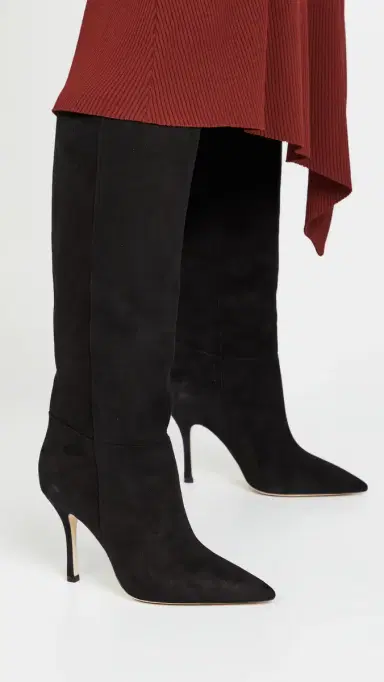 Larroudé Kate To the Knee Boots Black 9 | Thumbnail 3 Larroudé Kate To the Knee Boots Black 9 | Thumbnail 3