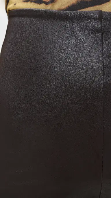 Commando Faux eather Wide eg Pants Espresso | Thumbnail 6 Commando Faux eather Wide eg Pants Espresso | Thumbnail 6
