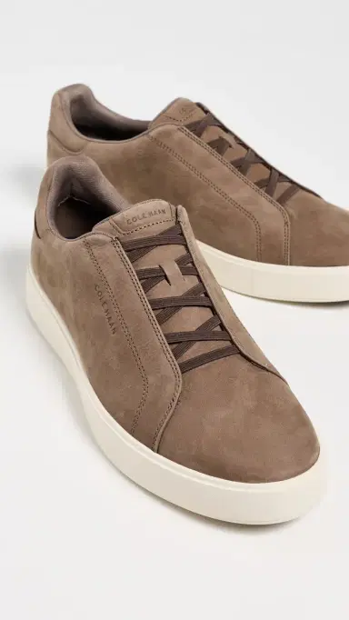 Cole Haan GrandPro Luxe Slip-On Sneakers Ch Truffle Nubuck/ | Thumbnail 4 Cole Haan GrandPro Luxe Slip-On Sneakers Ch Truffle Nubuck/ | Thumbnail 4
