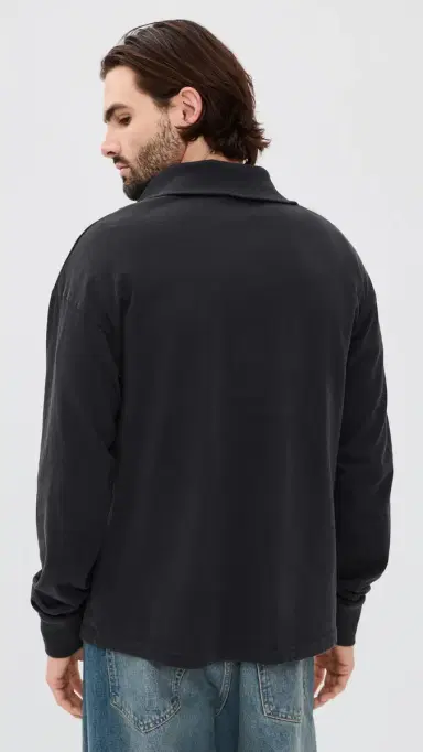 Acne Studios Four Quarter Zip Sweatshirt Black | Thumbnail 3 Acne Studios Four Quarter Zip Sweatshirt Black | Thumbnail 3
