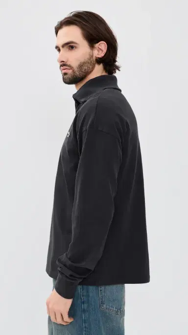 Acne Studios Four Quarter Zip Sweatshirt Black | Thumbnail 4 Acne Studios Four Quarter Zip Sweatshirt Black | Thumbnail 4
