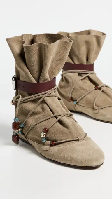 Isabel Marant Letiz Draped Boots Taupe | Thumbnail 5 Isabel Marant Letiz Draped Boots Taupe | Thumbnail 5