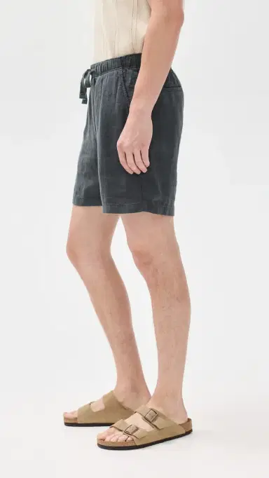 Faherty Essential Linen Shorts 6 Washed Black L | Thumbnail 4 Faherty Essential Linen Shorts 6 Washed Black L | Thumbnail 4