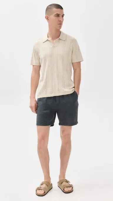 Faherty Essential Linen Shorts 6 Washed Black L | Thumbnail 5 Faherty Essential Linen Shorts 6 Washed Black L | Thumbnail 5