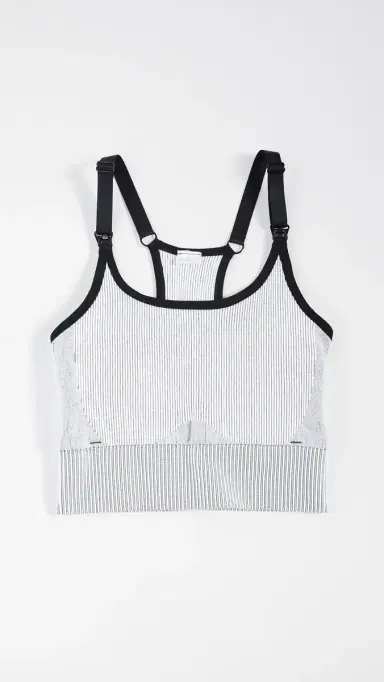 Ingrid & Isabel Active Seamless Nursing Maternity Bra Black/White Combo | Thumbnail 2 Ingrid & Isabel Active Seamless Nursing Maternity Bra Black/White Combo | Thumbnail 2
