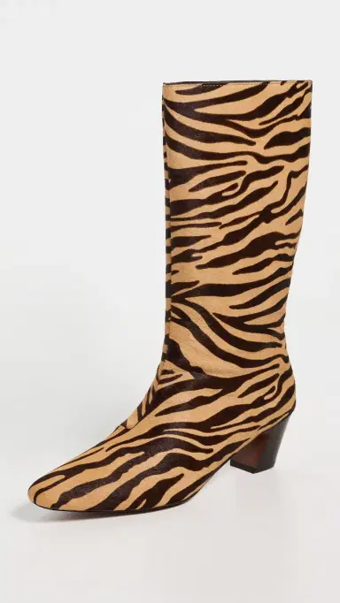 Loeffler Randall Cleo Kicked Heel Calf Boots Zebra | Thumbnail 2 Loeffler Randall Cleo Kicked Heel Calf Boots Zebra | Thumbnail 2