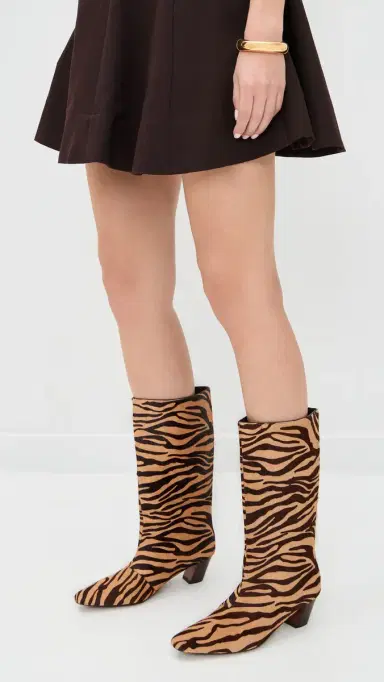 Loeffler Randall Cleo Kicked Heel Calf Boots Zebra | Thumbnail 3 Loeffler Randall Cleo Kicked Heel Calf Boots Zebra | Thumbnail 3