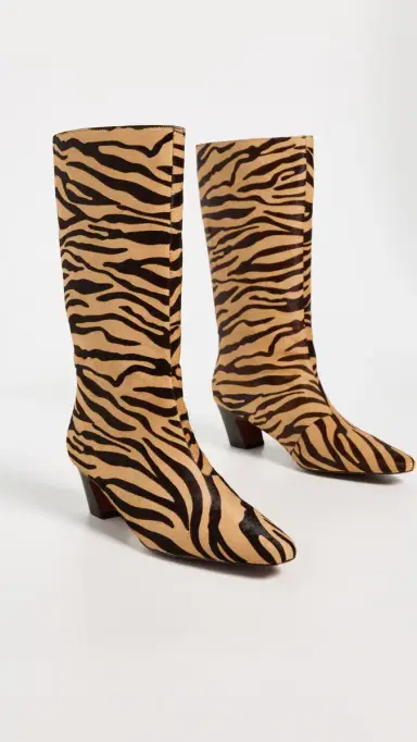 Loeffler Randall Cleo Kicked Heel Calf Boots Zebra | Thumbnail 4 Loeffler Randall Cleo Kicked Heel Calf Boots Zebra | Thumbnail 4