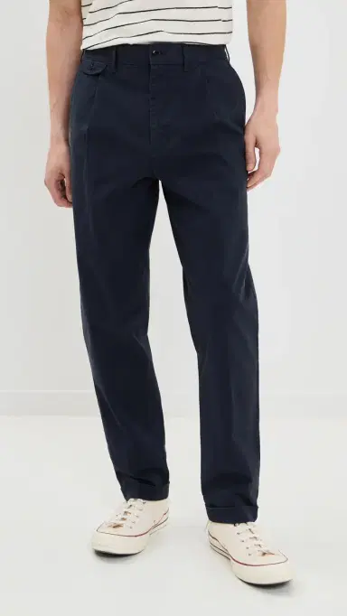 Alex Mill Standard Pleated Chinos Dark Navy 36 | Thumbnail 2 Alex Mill Standard Pleated Chinos Dark Navy 36 | Thumbnail 2