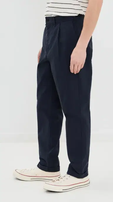 Alex Mill Standard Pleated Chinos Dark Navy 36 | Thumbnail 4 Alex Mill Standard Pleated Chinos Dark Navy 36 | Thumbnail 4
