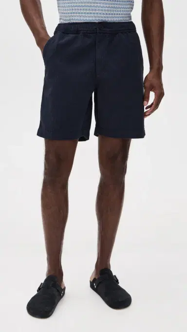 Wax London Cotton Linen Kurt Shorts 7.5 Navy 34 | Thumbnail 2 Wax London Cotton Linen Kurt Shorts 7.5 Navy 34 | Thumbnail 2