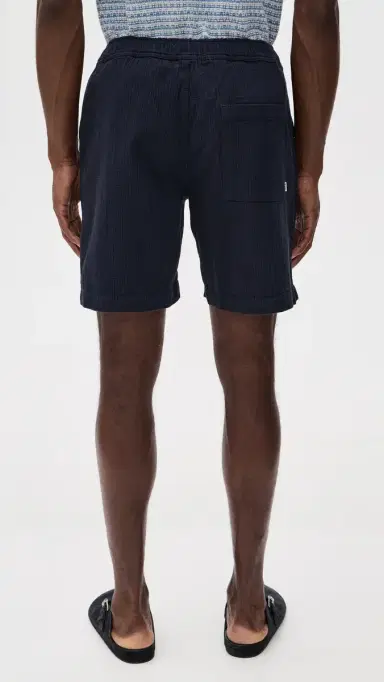 Wax London Cotton Linen Kurt Shorts 7.5 Navy 34 | Thumbnail 3 Wax London Cotton Linen Kurt Shorts 7.5 Navy 34 | Thumbnail 3