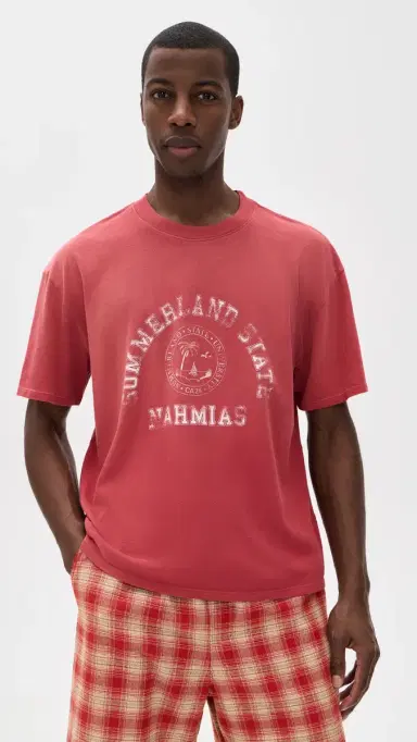 Nahmias Summerland State Boxy Tee Ruby Jersey | Thumbnail 2 Nahmias Summerland State Boxy Tee Ruby Jersey | Thumbnail 2