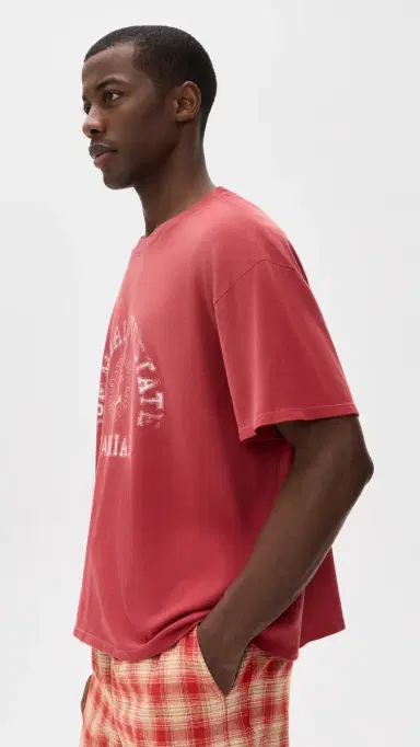 Nahmias Summerland State Boxy Tee Ruby Jersey | Thumbnail 4 Nahmias Summerland State Boxy Tee Ruby Jersey | Thumbnail 4
