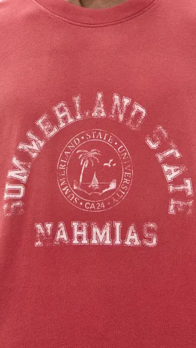 Nahmias Summerland State Boxy Tee Ruby Jersey | Thumbnail 6 Nahmias Summerland State Boxy Tee Ruby Jersey | Thumbnail 6