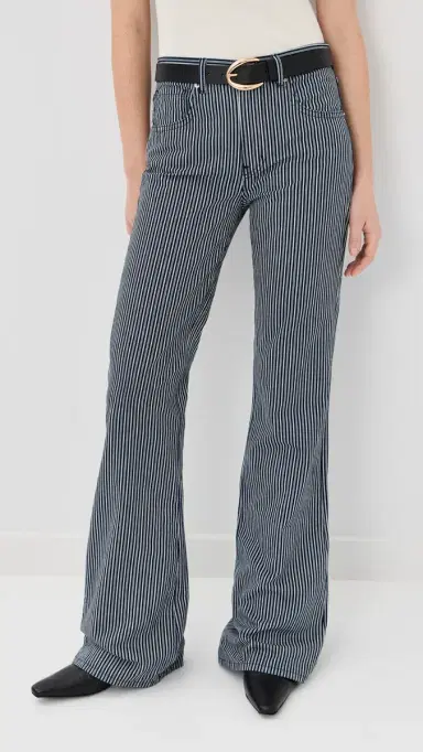 Nili Lotan Celia Striped Jeans Railroad Stripe Rinse | Thumbnail 2 Nili Lotan Celia Striped Jeans Railroad Stripe Rinse | Thumbnail 2
