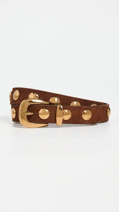 Madewell tudded Western Belt In Suede oft Mahogany | Thumbnail 2 Madewell tudded Western Belt In Suede oft Mahogany | Thumbnail 2