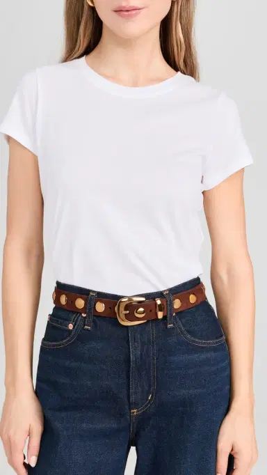 Madewell tudded Western Belt In Suede oft Mahogany | Thumbnail 4 Madewell tudded Western Belt In Suede oft Mahogany | Thumbnail 4