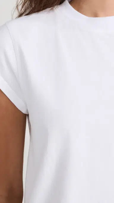 AGOLDE Bryce Cap Sleeve Tee White | Thumbnail 6 AGOLDE Bryce Cap Sleeve Tee White | Thumbnail 6