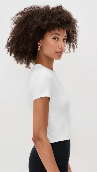 Beyond Yoga Featherweight Cropped Tee Cloud White L | Thumbnail 4 Beyond Yoga Featherweight Cropped Tee Cloud White L | Thumbnail 4
