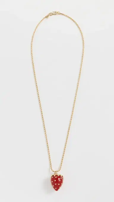 KENNETH JAY LANE Strawberry Pendant Necklace | Thumbnail 2 KENNETH JAY LANE Strawberry Pendant Necklace | Thumbnail 2