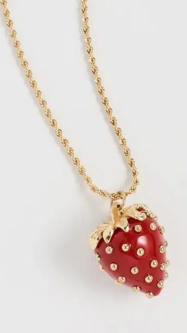 KENNETH JAY LANE Strawberry Pendant Necklace | Thumbnail 4 KENNETH JAY LANE Strawberry Pendant Necklace | Thumbnail 4