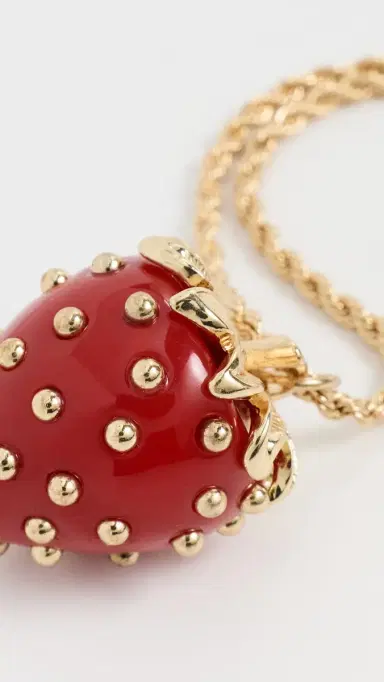 KENNETH JAY LANE Strawberry Pendant Necklace | Thumbnail 5 KENNETH JAY LANE Strawberry Pendant Necklace | Thumbnail 5