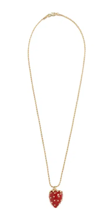 KENNETH JAY LANE Strawberry Pendant Necklace | Thumbnail 1 KENNETH JAY LANE Strawberry Pendant Necklace | Thumbnail 1