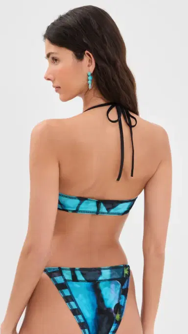 Staud Laird Mesh Bikini Top Blue Haze Multi S | Thumbnail 3 Staud Laird Mesh Bikini Top Blue Haze Multi S | Thumbnail 3