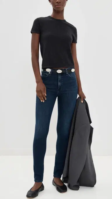 rag & bone Flexi Nina High Rise Full Length Skinny Jeans Lulu | Thumbnail 5 rag & bone Flexi Nina High Rise Full Length Skinny Jeans Lulu | Thumbnail 5