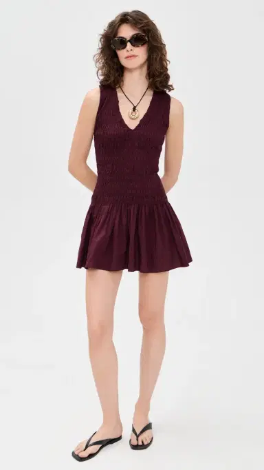 FAITHFULL Palomar Mini Dress Mulberry | Thumbnail 5 FAITHFULL Palomar Mini Dress Mulberry | Thumbnail 5